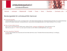 Tablet Screenshot of lohnsteuerhilfeverein-hannover.de